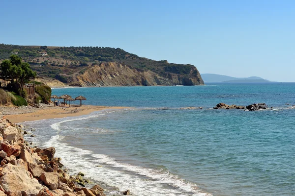 Methoni kıyı şeridi — Stok fotoğraf