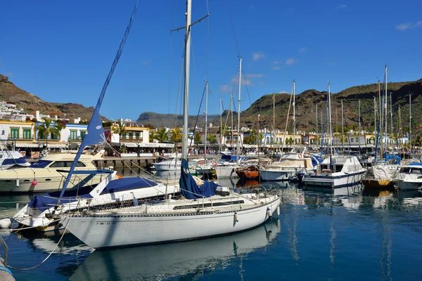 Marina puerto de Mogán — Foto de Stock