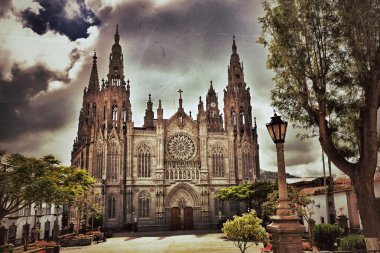 Cathedral in Arucas, Gran Canaria clipart