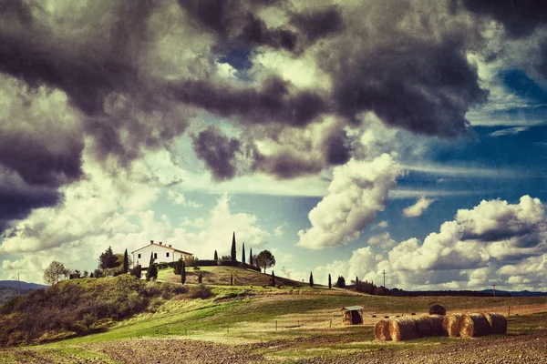 Tuscan kırsal manzara — Stok fotoğraf