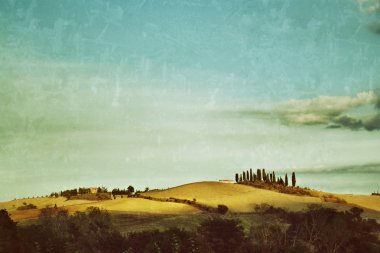Tuscan kırsal manzara