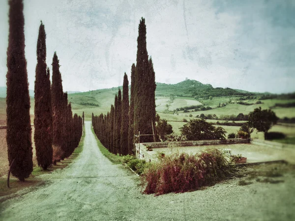 Paisagem rural toscana — Fotografia de Stock