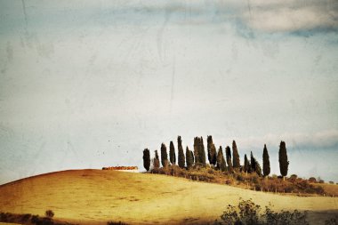Tuscan kırsal manzara