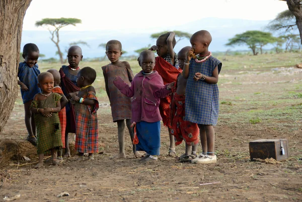 Masai children — Stock Photo, Image