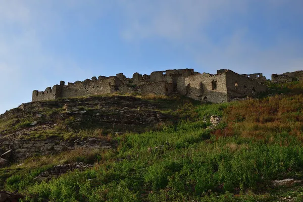 Ruins Medieval Khoy Village Which Located Bank Ahkhete River Chechnya — Stock Photo, Image