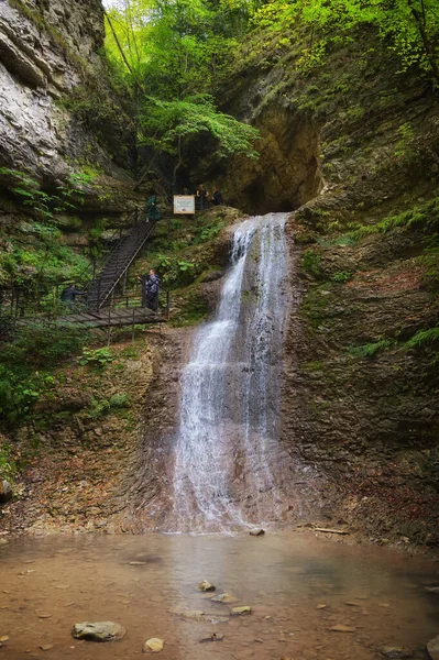 Chechênia Rússia Setembro 2021 Cachoeira Nihaloy Uma Das Cachoeiras Mais — Fotografia de Stock