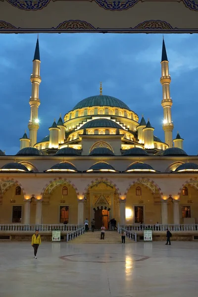 Grozny Chechnya Russia September 2021 Ahmad Kadyrov Mosque Heart Chechnya — Stock Photo, Image