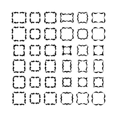 Dekoratif çerçeveler. Set 1.