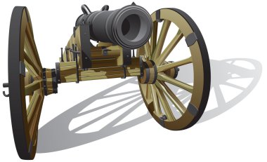 Ancient field gun clipart