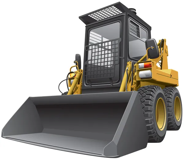 Ljusbrun skid steer loader.cdr — Stock vektor