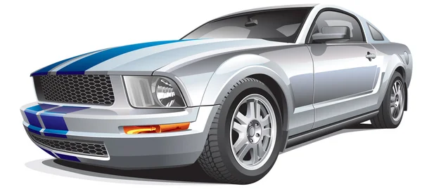 Argent muscle voiture — Image vectorielle