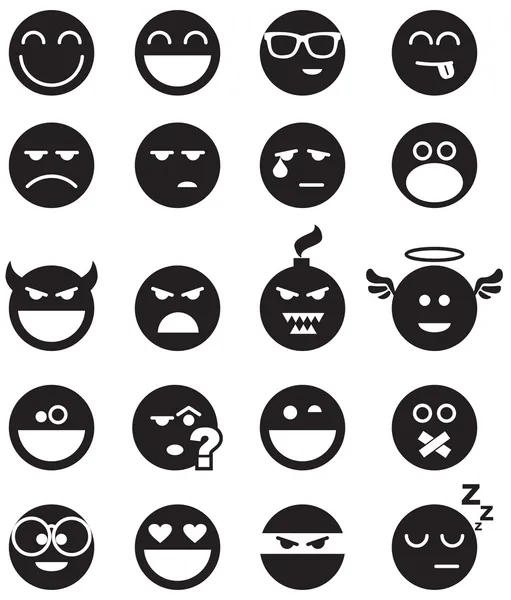 Sourires noirs — Image vectorielle