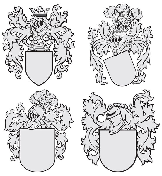 set of aristocratic emblems No4