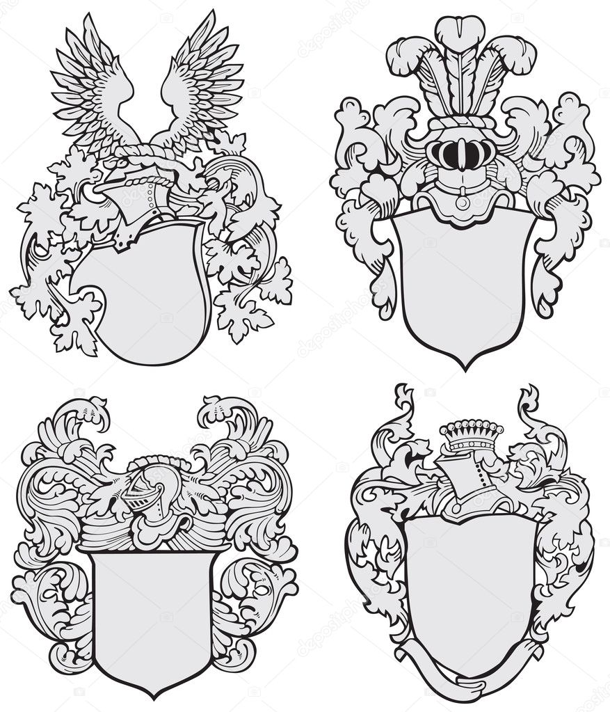 set of aristocratic emblems No3