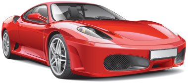 Red Italian Supercar clipart