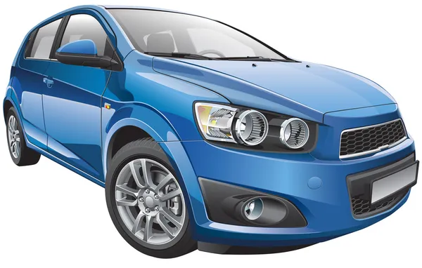 Hatchback subcompacto coreano — Vector de stock