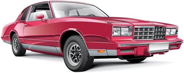 Vintage amerikai coupe — Stock Vector
