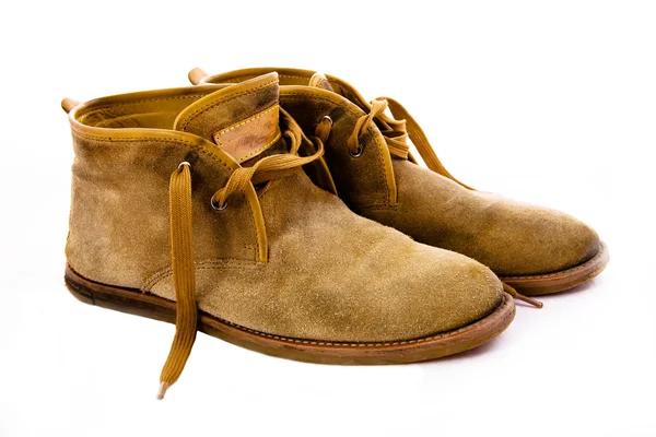 Stare buty brązowy staroświecki — Zdjęcie stockowe