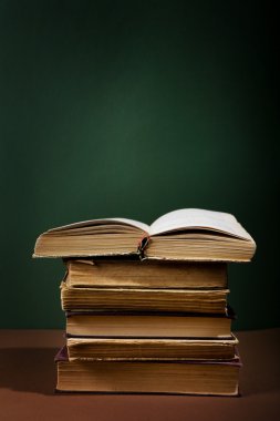 kitaplığındaki kitap açık