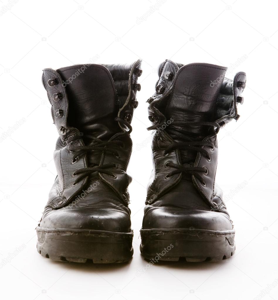 Black military boots