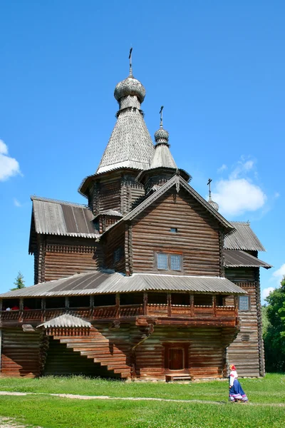 Gamla träkyrka. — Stockfoto