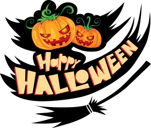 Pompoen voor Halloween — Stockvector