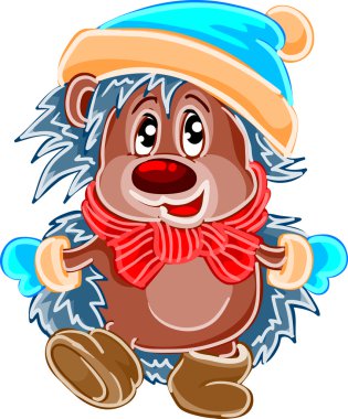 Kirpi şapka ve atkı