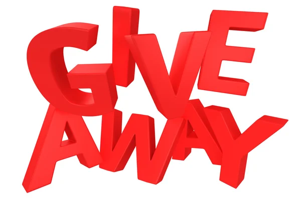 Giveaway in rosso — Foto Stock