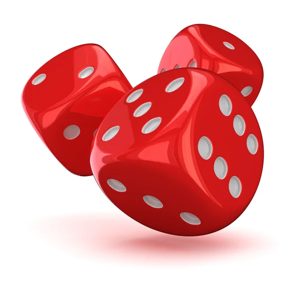 Three dice — Stock Photo, Image