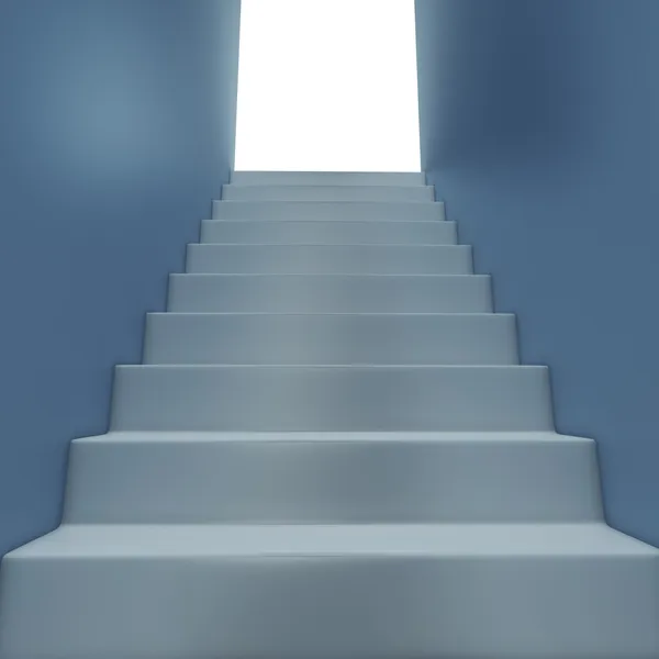 White staircase — Stock Photo, Image