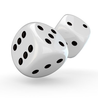 White dice clipart
