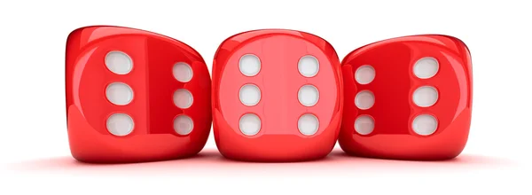 Row of dice — Stock Photo, Image