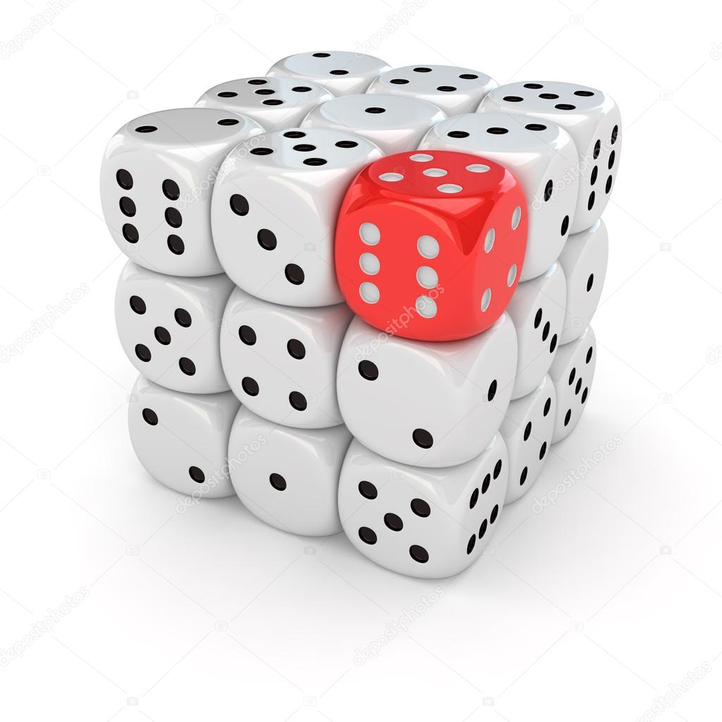 Only one red dice