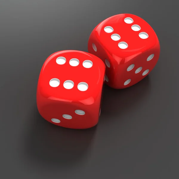 Dice with number six — Stock Photo, Image