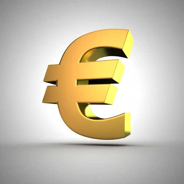 Golden Euro — Stock Photo, Image