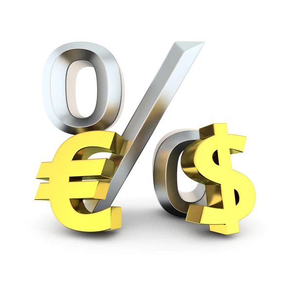 Dollár-euró árfolyam — Stock Fotó