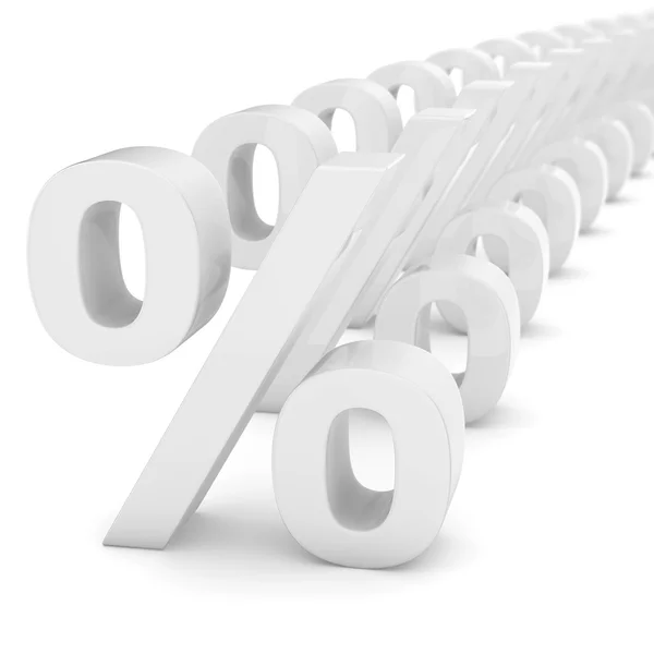 Linha de percentagens — Fotografia de Stock