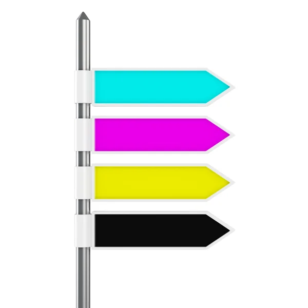 CMYK pointer — Stock Photo, Image