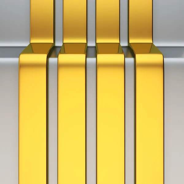 Vertikální zlaté pruhy — Stock fotografie