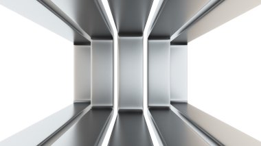 beyaz üzerine metal çerçeve