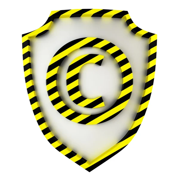 Copyright shield — Stock Photo, Image