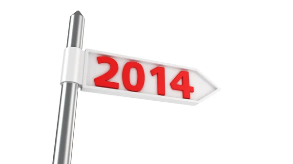 Pointer of year 2014 — Stock Photo, Image