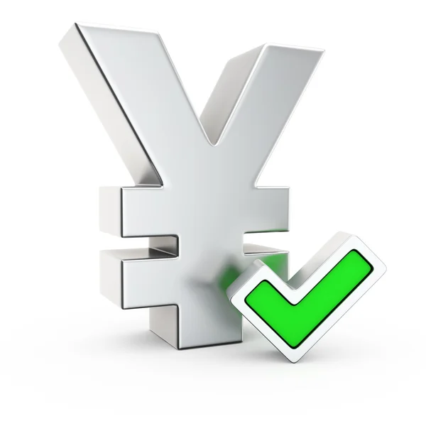 Approved yen — Stock Photo, Image