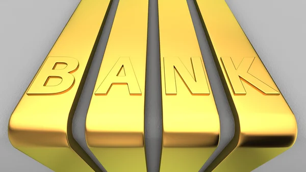 Znak banku — Zdjęcie stockowe