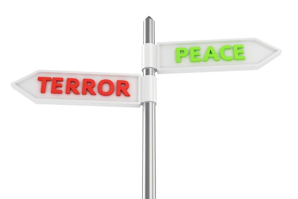 Terror or peace? — Stock Photo, Image