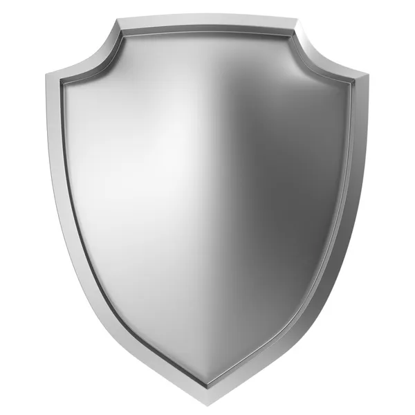 Blank metal shield — Stock Photo, Image