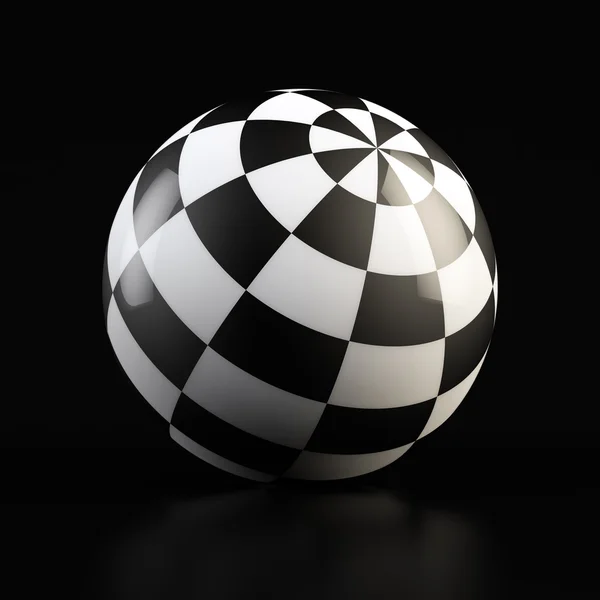 Sphere on black — Stock Photo, Image