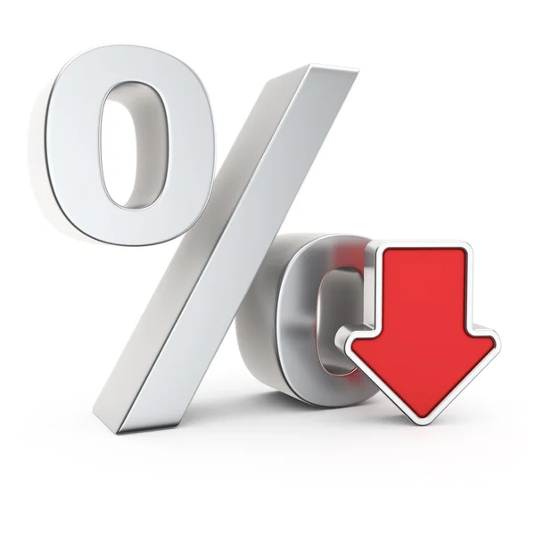 Afschrijving van het percentage — Stockfoto