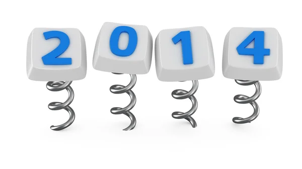 Buttons with 2014 — Stock Photo, Image