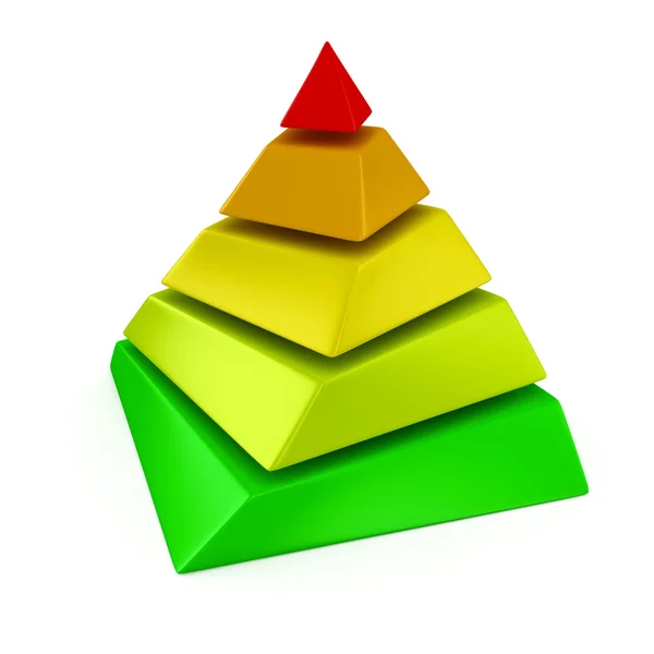分层的金字塔 — 图库照片